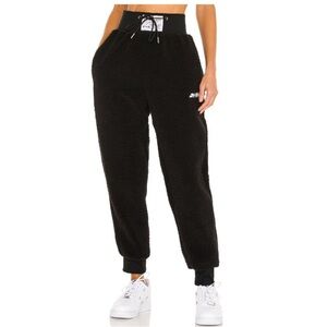 Adam Selman Sport High Waisted Black Joggers Size Large EUC